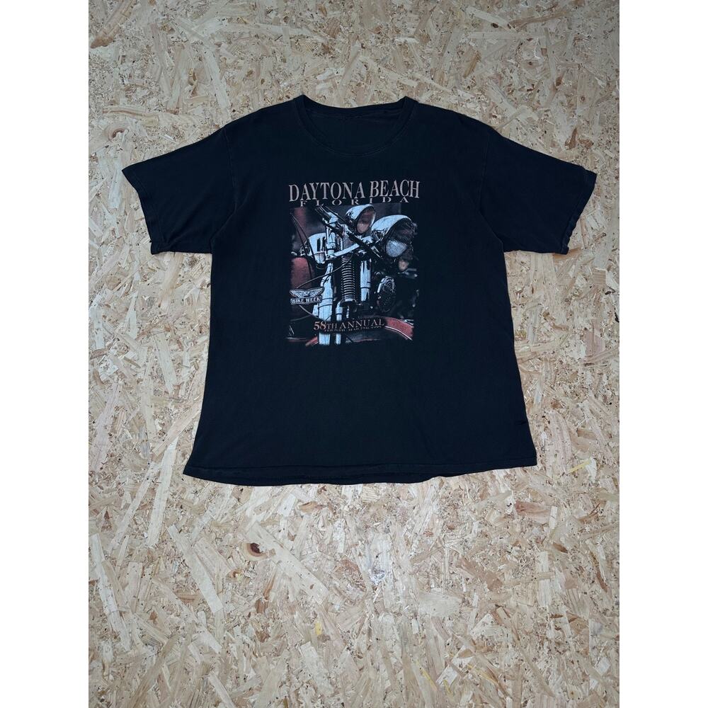 Vintage Mens Single Stitch 58th Bike Week Tee Sz XL